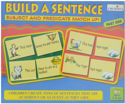 

Creatives Build a Sentence Part 1  Subject Predicate  Match Game(Multicolor)