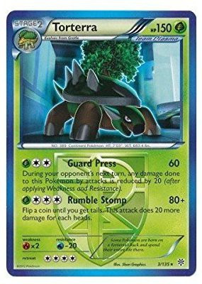 

Pokemon Torterra (3) Black And White Plasma Storm(Multicolor)