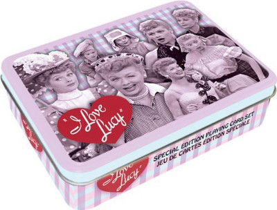 

Aquarius I Love Lucy Collage Playing Tin(Pink)
