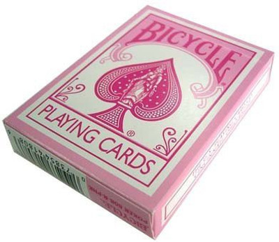 USPC Bicycle Pink Rider Back Playing Cards(Pink)