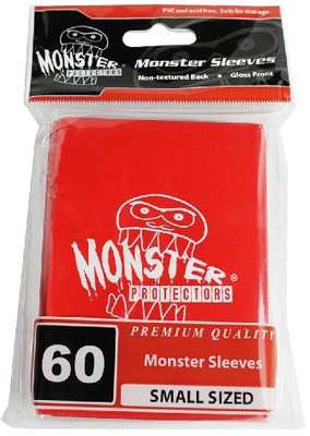 

Monster Protector Sleeves Sleeves Smaller Size Gloss Finish W/Logo Red(Red)