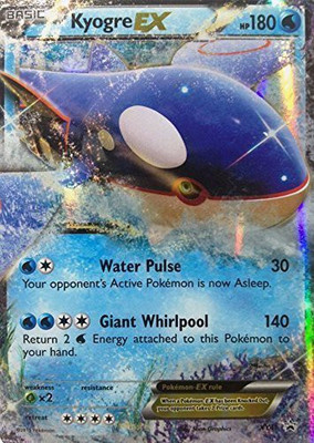 

Pokemon Kyogre Ex Foil Holo Promo Xy41 Xy 41 (English)(Multicolor)