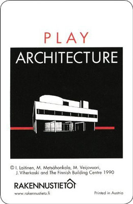 Rakennustieto Publishing Play Architecture 54 Playing Cards(Black)