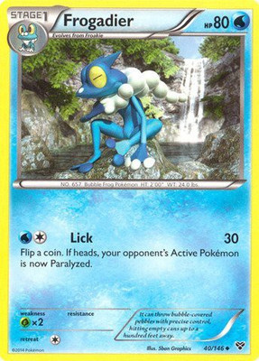 Pokemon Frogadier (40/146) Xy(Blue)