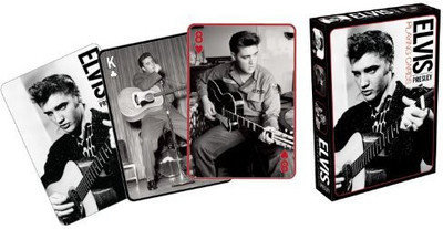 

Aquarius Elvis Black And White Playing Cards(Black)