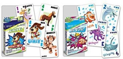 

Cartamundi 2 Jumbo Kid'S Crazy Eights & Go Fish Children'S Fun Gifts(White)