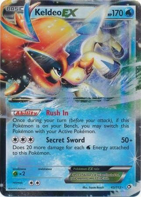 

Pokemon Keldeo Ex (45/113) Legendary Treasures Holo(Blue)