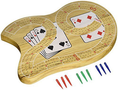 

CHH 29" Large Cribbage Board With 3 Tracks(Brown)