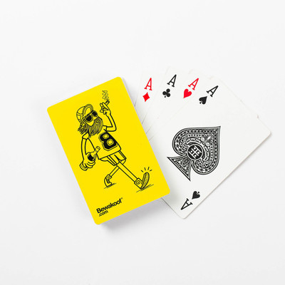 

Bewakoof Gambler Baba Playing Card(Yellow, White)