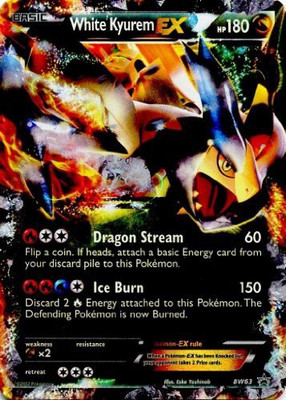 

Pokemon White Kyurem Ex Hp 180 Bw63 Promo(Multicolor)