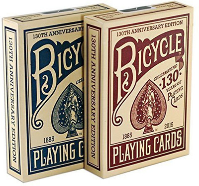 

US Playing Card Company Bicycle 130Th Anniversary Edition Red & Blue Playing2 Deck(Multicolor)