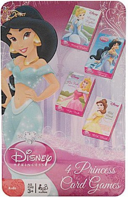 

Disney Princess 4 In 1 Set "Crazy Eights""Old Maid""Go Fish"(Pink)