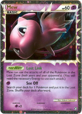 

Pokemon Legend Hs4 Triumphant Single Mew Prime 97 Super Rare Holo(Purple)