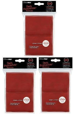 

Wowzzer Ultra Pro Supplies Standard Sleeves Lot Of 3 Pack Red(Maroon)