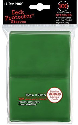 

Ultra Pro Ultrapro Sleeves New Standard Green Deck Protectors (100)(Green)
