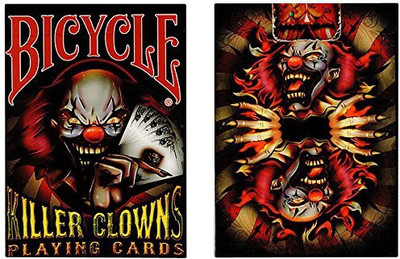 m&m's Mms Bicycle Killer Clowns Playing Collectable Playingtrick(Multicolor)