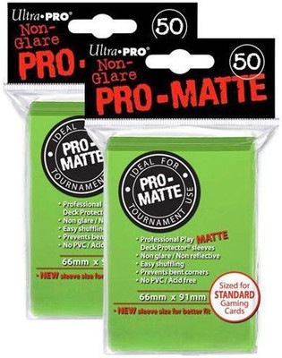 

Pro-Matte Ultra Pro (100 Count) Lime Green Deck Protector Sleeves(Green)