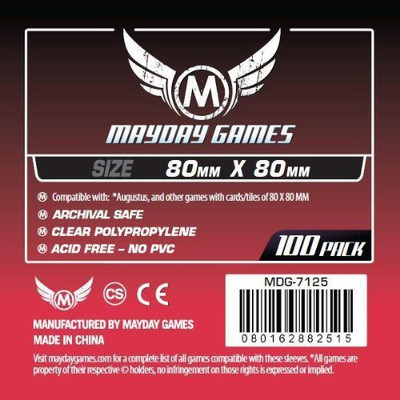 Mayday Games Medium Square Sleeves(Red)