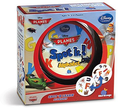 

Asmodee Spot It Disney Planes Alphabet(Multicolor)