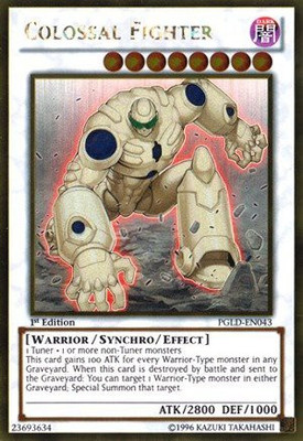 

Yu-Gi-Oh! Colossal Fighter (Pglden043) Premium Gold 1St Edition Gold(Multicolor)