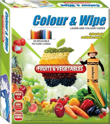 

Apple Fun Colour, Wipe Fruits & Vegetables Jr.(Multicolor)
