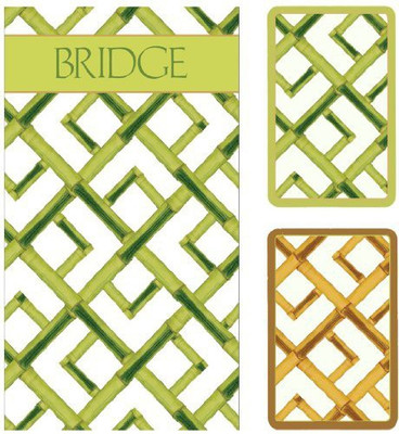 

Entertaining with Caspari Bridge Gift Setbamboo(Green)