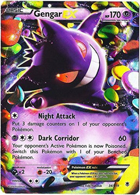 

Pokemon Gengar Ex Xy Phantom Forces 34/119(Purple)