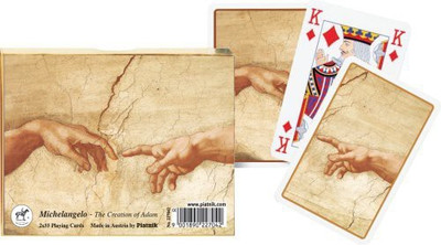 

Piatnik Michelangelo The Creation Of Adam Double Deck Playing Cards(Beige)