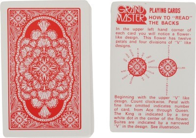

Out Of Box Spy Magic Playing Cards Best For Flash Duplex Centered Board GMR(Red)