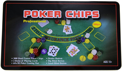 

Asfit 300 Pcs Poker Chips Set in Tin Case(Green)