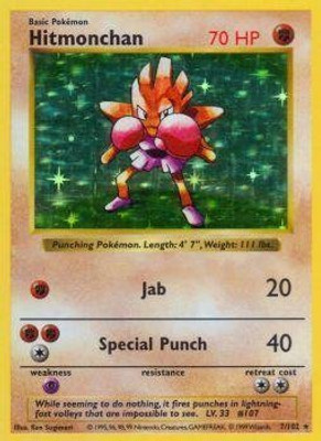 

Pokmon Hitmonchan (7) - Base Set - Holo(Multicolor)