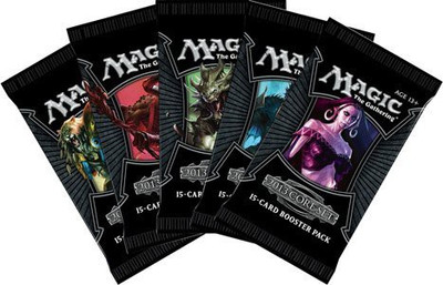 

Magic: the Gathering 5 (Five) Packs Of M13 Mtg 2013 Booster(Black)