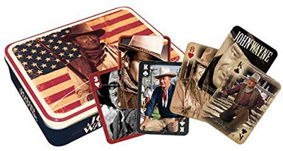 

Aquarius John Wayne Flag Playing Gift Tin(Multicolor)