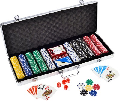 

Casinoite 500 Pieces Diced Poker Chip Set with Denomination Toy(Multicolor)