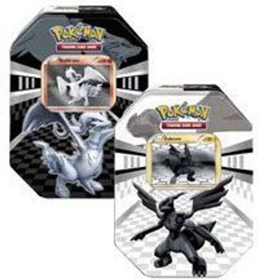 

Pokemon Black White Set Of Both Legends Tins Zekrom Reshiram(Multicolor)