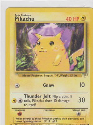 

Nintendo Pokemon Promo Base Set E3 Gold Stamp Pikachu 58/102(Gold)