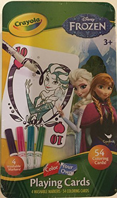 

Crayola Disney Frozen Color Your Own Playing Cards(Green)