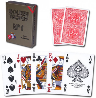 

Casinoite Modiano Golden Trophy Poker Red(Red)