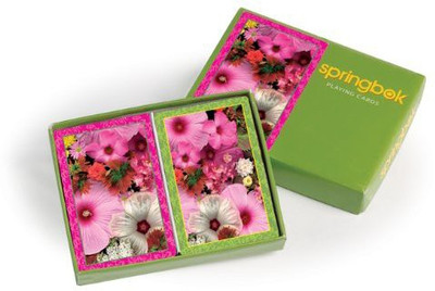 

Springbok Blossom Bouquet Bridge Size Playing 2 Deck Set Jumbo Index(Multicolor)
