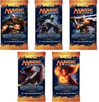 

Magic: the Gathering 5 (Five) Packs Of Mtg M14 Corre Set(Multicolor)