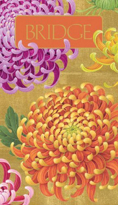 

Entertaining with Caspari bridge score pad chrysanthemums(Multicolor)