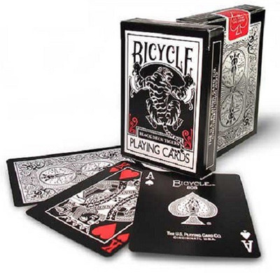 

Ellusionist Bicycle Black Tiger Playing Cards RED Pips Deck(Black)