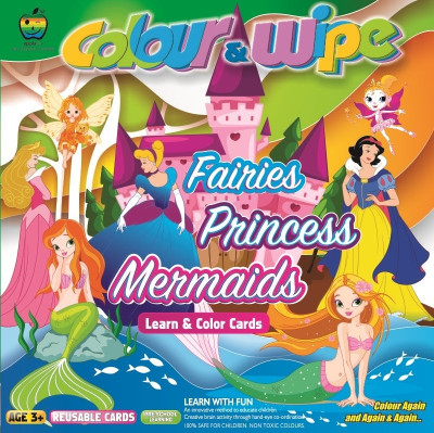

Apple Fun Colour & Wipe Fairies Princess Mermaid Mini