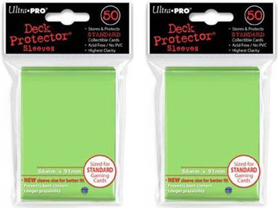 

Ultra Pro (100X) Lime Green (Light) Deck Protectors Sleeves Standard(Green)