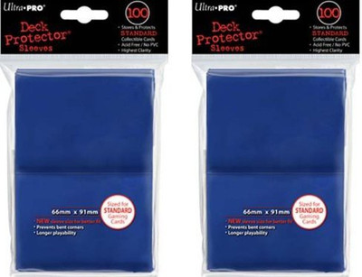 

Ultra Pro 200 Ultrapro Blue Deck Protector Sleeves 2Packs Standard(Blue)