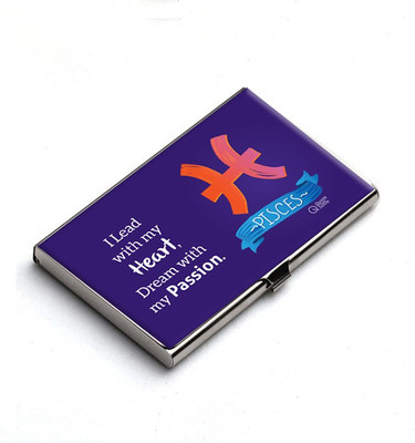 

QuoteSutra 10 Card Holder(Set of 1, Blue)
