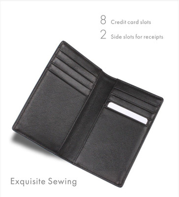 

Star Leather 10 Card Holder(Set of 1, Black)