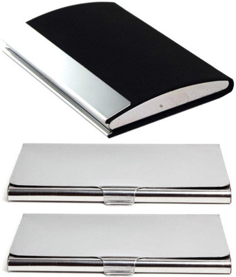 

SOI Wallets 10 Card Holder(Set of 3, Multicolor)