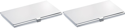 

Civil Outfitters STL 10 Card Holder(Set of 2, Silver)