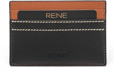 

Rene 4 Card Holder(Set of 1, Black)